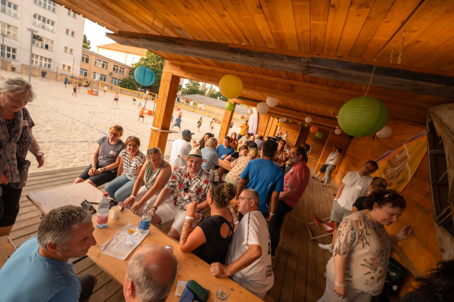 Alle genossen das Zusammensein.