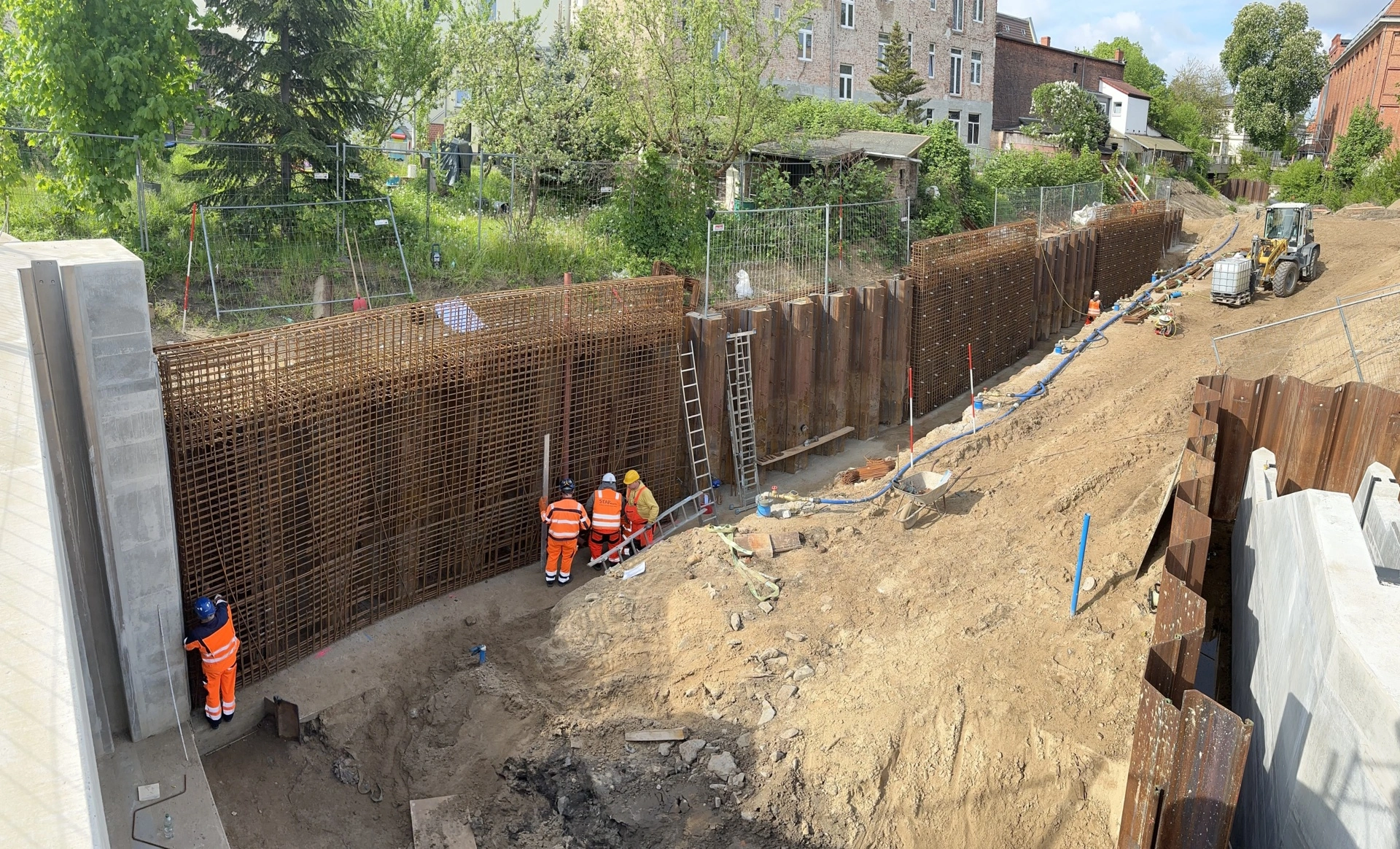 Die Mündung der Egelneiße mit dem Auslaufbauwerk war ein wichtiger Meilenstein für den Hochwasserschutz in Guben