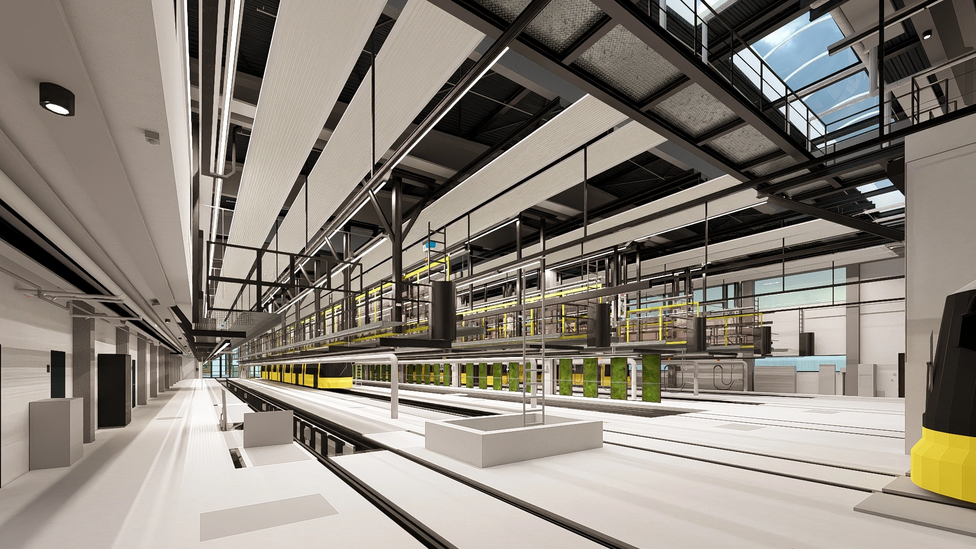 Große Werkstatthalle