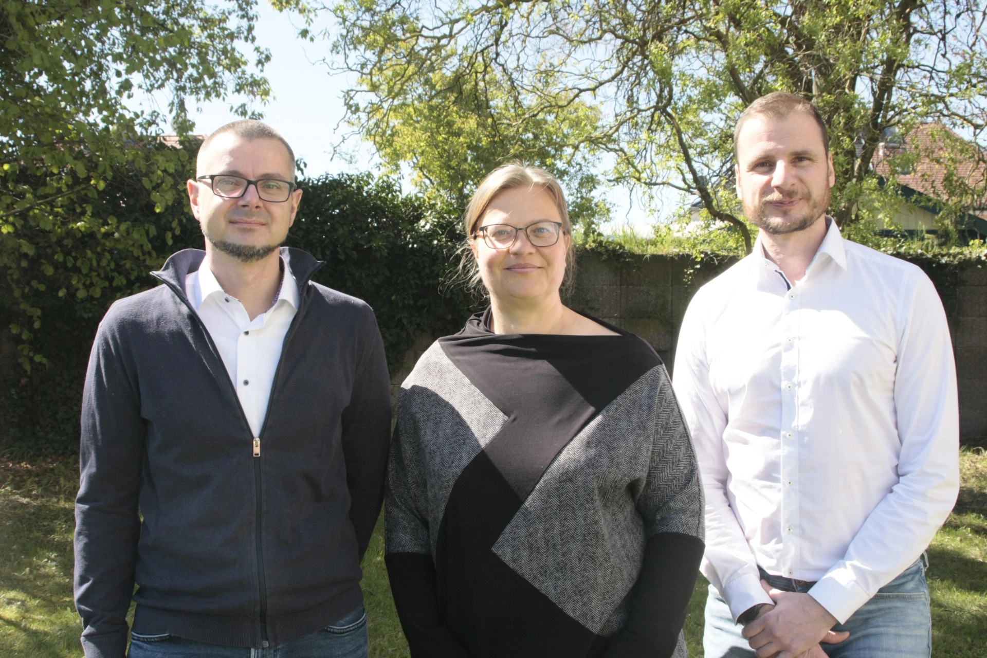 V.l.n.r.: David Grunewald, Anja Lauschmann, Peter Matthes