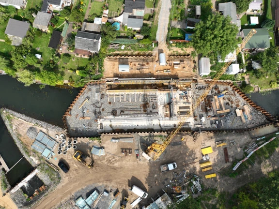 Luftbild Wehr Lehnigskberg